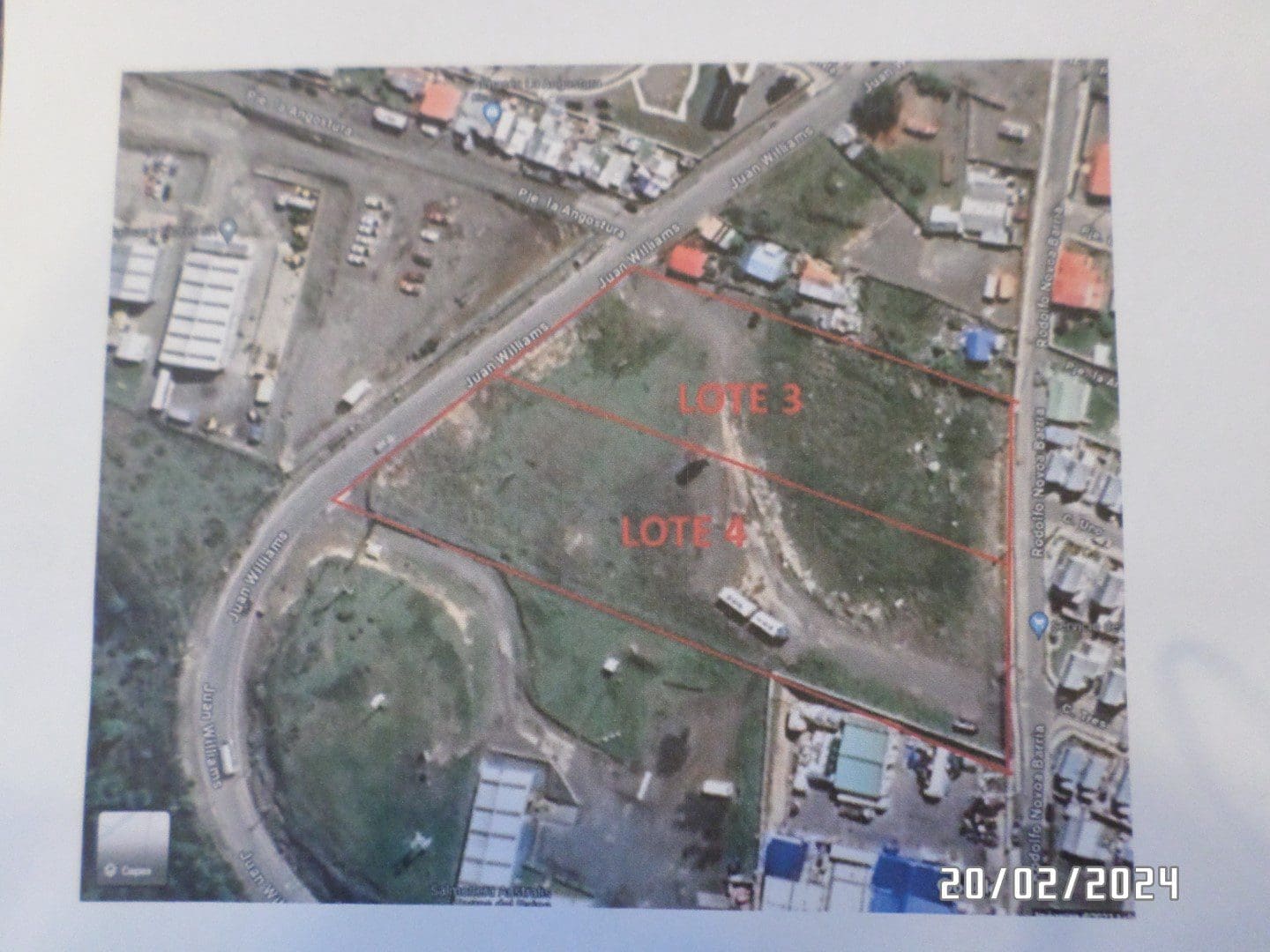 Sitios colindante Sector Rio Seco